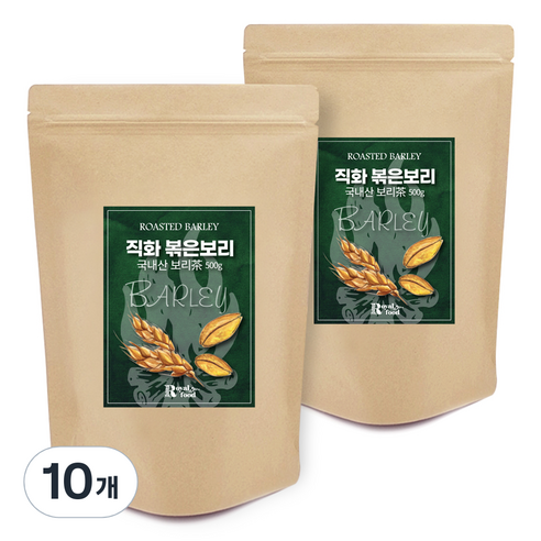 로얄푸드 직화볶음 아기 보리차, 500g, 10개, 1개입