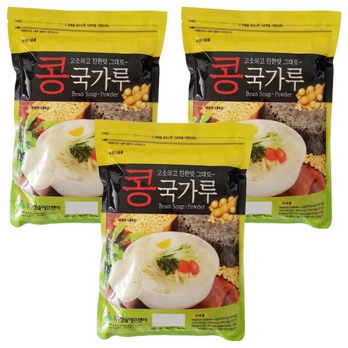 청솔식품 콩국가루, 850g, 3개