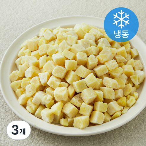 아침과저녁 스팀 고구마 다이스 (냉동), 3개, 1kg