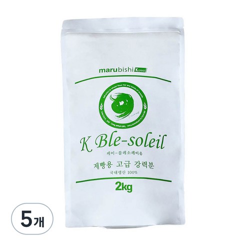 K 블레소레이유 제빵용 고급 강력분, 2kg, 5개