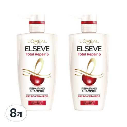 로레알파리 엘세브 토탈 리페어 5 샴푸 우디향, 410ml, 8개