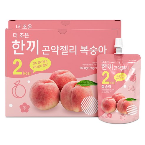 더존건강 더 조은 한끼곤약젤리 복숭아, 150ml, 10개