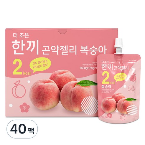 더존건강 더조은 한끼곤약젤리 복숭아, 150g, 1.5L, 10개