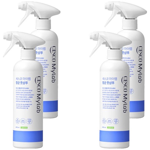 세스코마이랩 항균 풋샴푸, 1개입, 4개, 490ml
