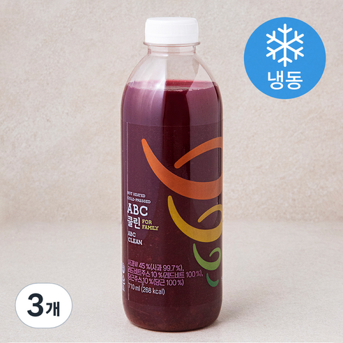 잠바주스 과채주스 ABC 클린 for family (냉동), 710ml, 3개