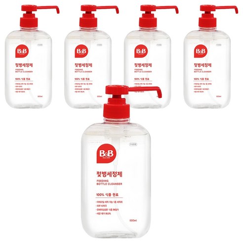 비앤비 액상형 젖병세정제, 600ml, 5개