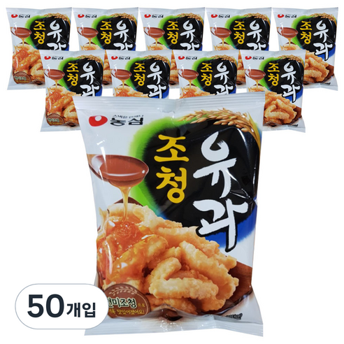 농심 조청유과, 96g, 50개
