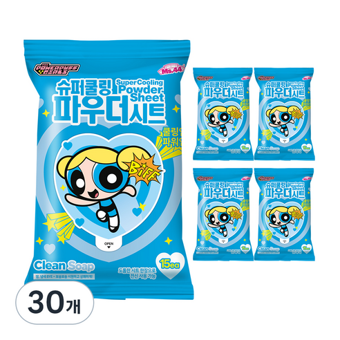 미스사사 슈퍼쿨링 파우더 시트 데오드란트, 87g, 30개