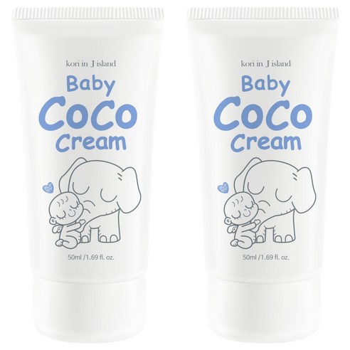 코리인제이아일랜드 베이비 코코크림, 50ml, 2개