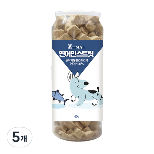 쥬맥스 연어민스 트릿 60g, 연어맛, 5개