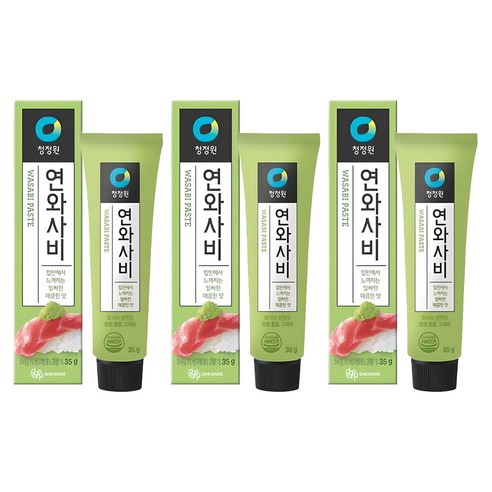 청정원 연와사비, 35g, 3개