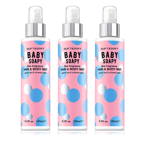 더프트앤도프트 파인 프라그란스 헤어앤바디미스트 베이비소피, 150ml, 3개