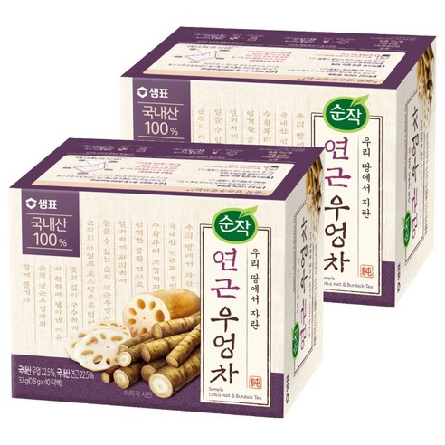 순작 연근우엉차, 0.8g, 40개입, 2개
