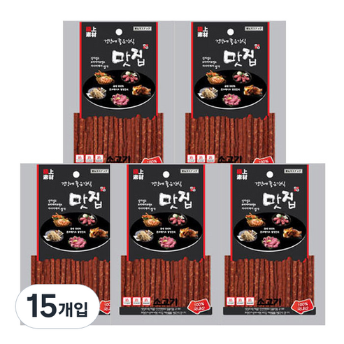 극상소재 반려동물 건강에좋은간식 맛집, 소고기, 100g, 15개