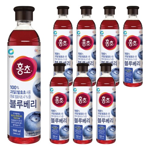 홍초 블루베리, 900ml, 8개