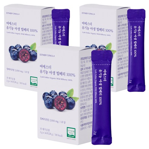 에스더포뮬러 여에스더 유기농 야생 빌베리 100% 14p