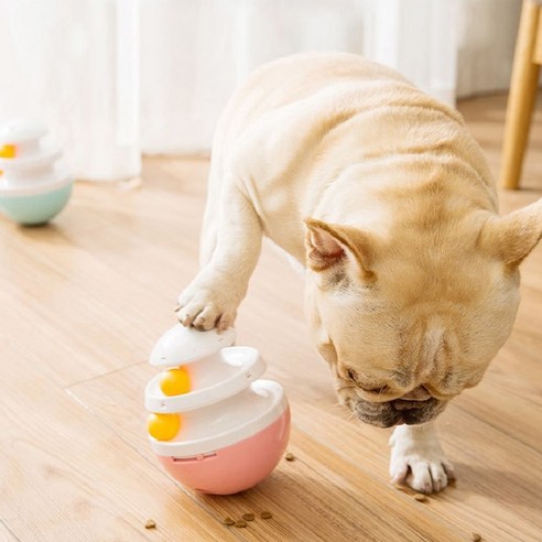 펫트너스 롤리폴리 노즈워크볼 강아지 고양이 장난감 11.5 x 15 cm, 핑크, 1개