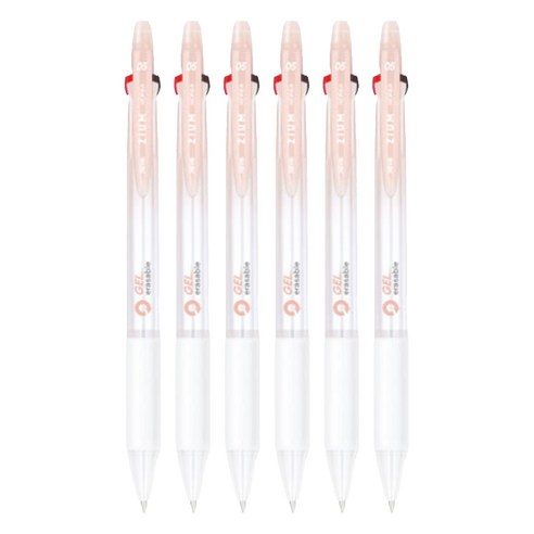 자바펜 지움3겔 지워지는 볼펜 0.5mm, 피치, 6개