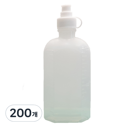신도공업 일회용 안전뚜껑 약병 PE 말랑이 100cc, 200개