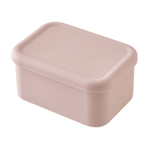 코아코아 더 안전한 실리콘 이유식 보관용기, 550ml, 더스티핑크, 1개