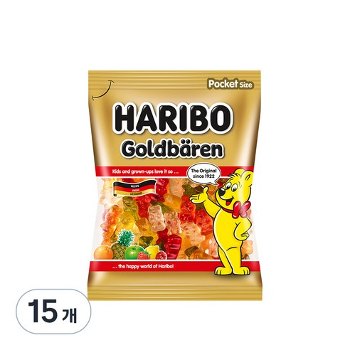 하리보 골드베렌 젤리, 100g, 15개