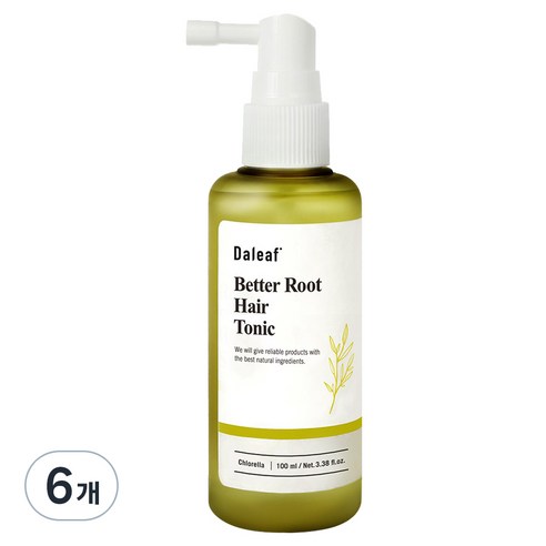 달리프 클로렐라 베러 루트 탈모증상완화 헤어 토닉, 100ml, 6개