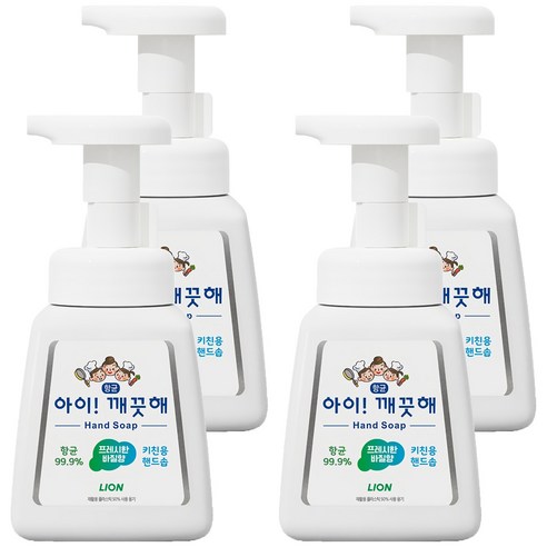 아이깨끗해 키친용 핸드솝, 250ml, 4개