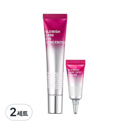 아이소이 블레미쉬 케어 아이 컨센트레이트 민감 다크 아이크림 17ml + 딥 케어 세럼 5ml, 2세트
