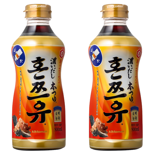 기꼬만 코이다시 혼쯔유소스, 500ml, 2개