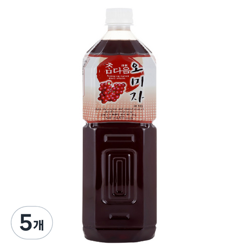 파낙스 참다음 오미자 음료베이스, 1.5L, 5개