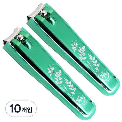 세븐스타 프리미엄손톱깎이 대형, 그린, 10개