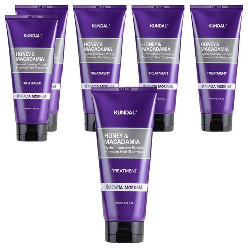 쿤달 허니 앤 마카다미아 트리트먼트 아카시아모링가향 200g, 200ml, 6개