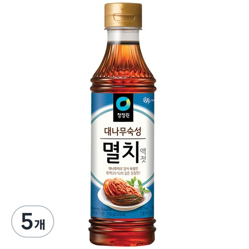 청정원 멸치액젓, 750g, 5개