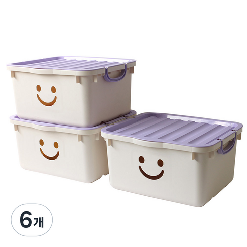 보노하우스 모던 초대형 해피박스, 아이보리, 450(W) x 400(D) x 250(H) mm, 6개
