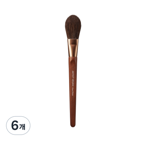 투쿨포스쿨 아티스트 비건 페이스 포인트 브러쉬, 혼합색상, 6개
