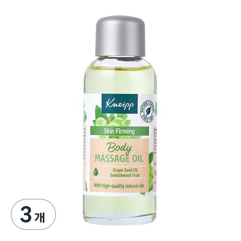 크나이프 스킨퍼밍 그레이프씨드 바디 마사지 오일, 100ml, 3개