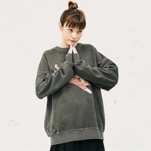 론론 PIGMENT CATPID SWEATSHIRT
