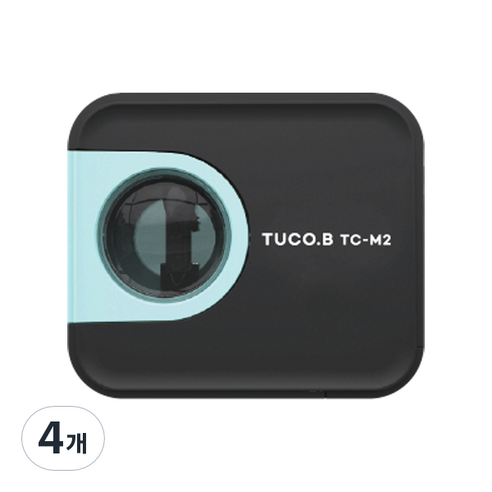 투코비 코마 휴대용 자동연필깎이 TC-M2, 민트, 4개