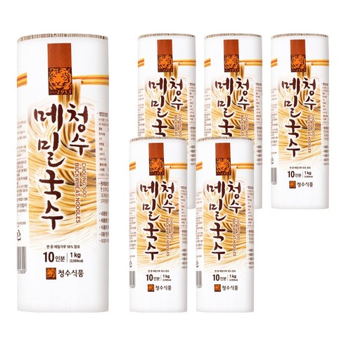 청수식품 메밀국수, 1kg, 6개