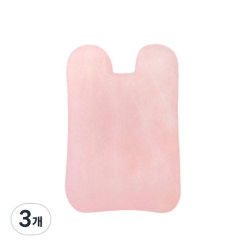 에이치콥 로즈쿼츠 괄사 마사지기 기본디자인, 핑크 곰돌이, 3개