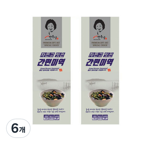 안옥남 간편미역, 120g, 6개