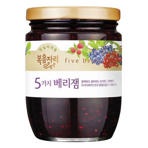 복음자리 5가지 베리잼, 350g, 1개