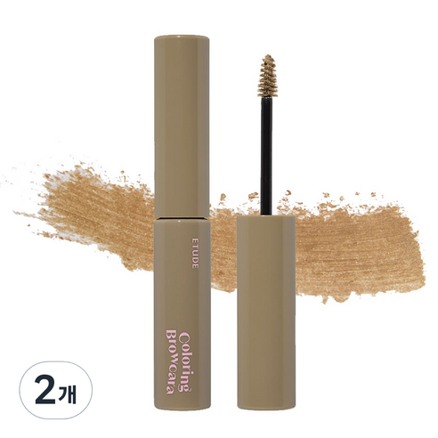 에뛰드 NEW 드로잉 아이즈 컬러링 브라우카라 6g, 5호 애쉬 브라운, 2개