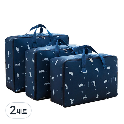 방수 이불정리함 특대형 + 대형 + 중형 세트, 랜덤 발송, 2세트