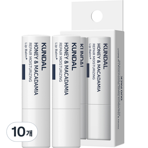 쿤달 리페어 립밤 3.6g, 무향, 10개