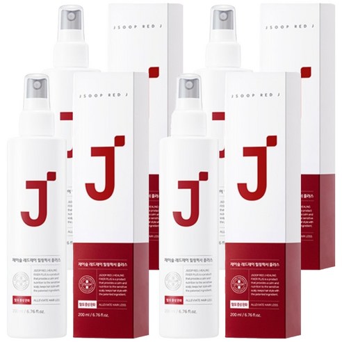 제이숲 레드제이 힐링픽서 플러스 헤어스프레이, 200ml, 4개