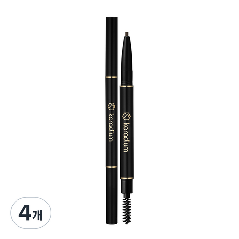 카라디움 오토 아이브로우 펜슬 0.18g, 2호 다크브라운, 4개