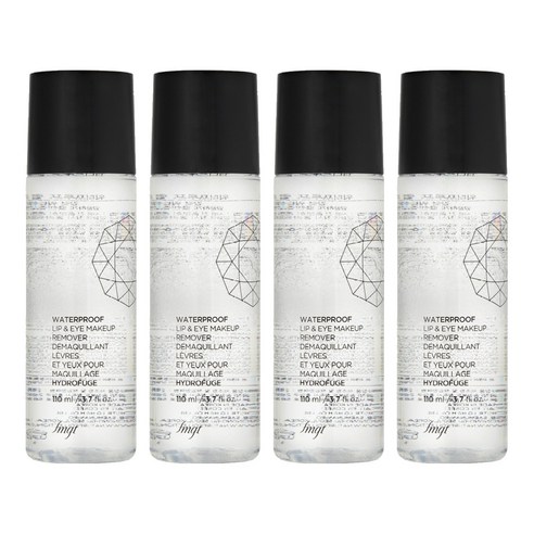 fmgt 워터 프루프 립앤아이 메이크업 리무버, 110ml, 4개