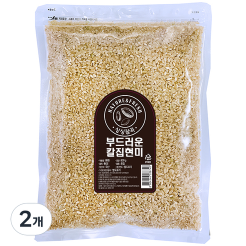 싱싱잡곡 부드러운 칼집 현미, 800g, 2개