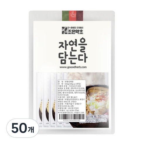 조은약초 삼계탕 국물 재료, 100g, 50개